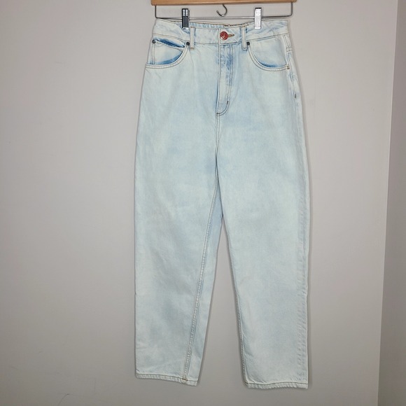 Sandro Paris Women's Jeans Size 36 FR‎ Moms Jeans High Waisted Bleached - Picture 1 of 7